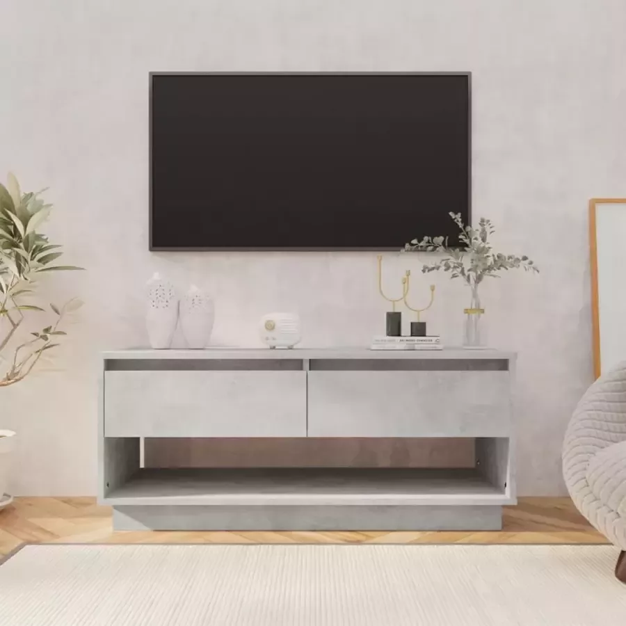 VidaLife Tv-meubel 102x41x44 cm spaanplaat betongrijs