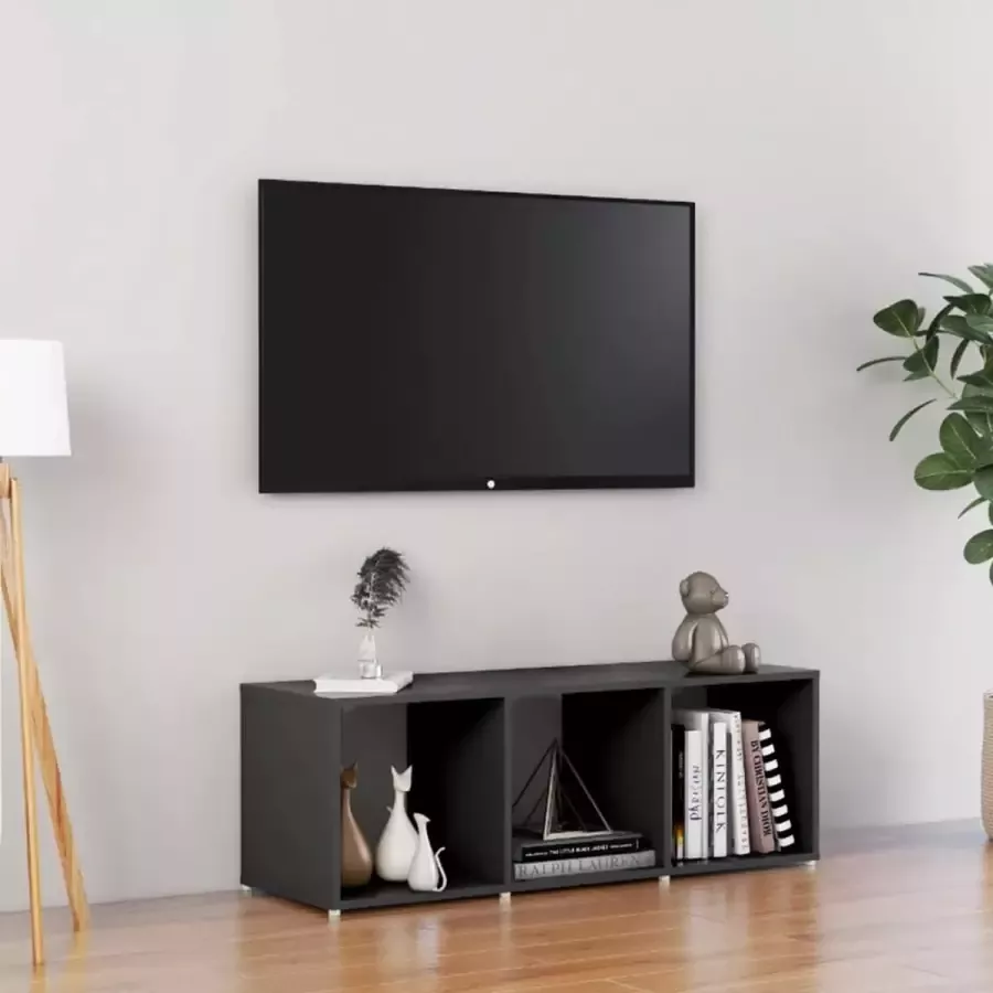 VidaLife Tv-meubel 107x35x37 cm spaanplaat grijs