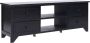 VidaLife Tv-meubel 108x30x40 cm massief paulowniahout zwart - Thumbnail 1