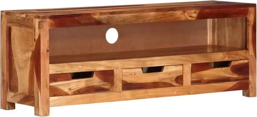VidaLife Tv-meubel 110x30x40 cm massief acaciahout - Foto 2