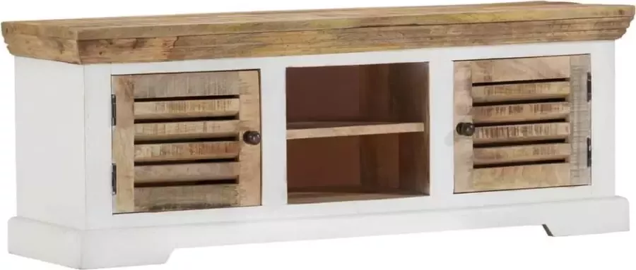 VidaLife Tv-meubel 110x30x40 cm massief mangohout - Foto 2