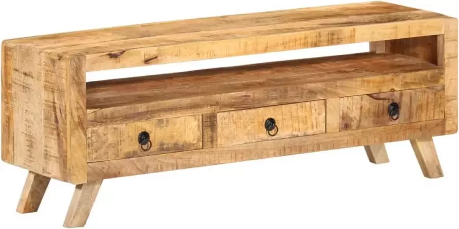VidaLife Tv-meubel 110x30x40 cm massief mangohout