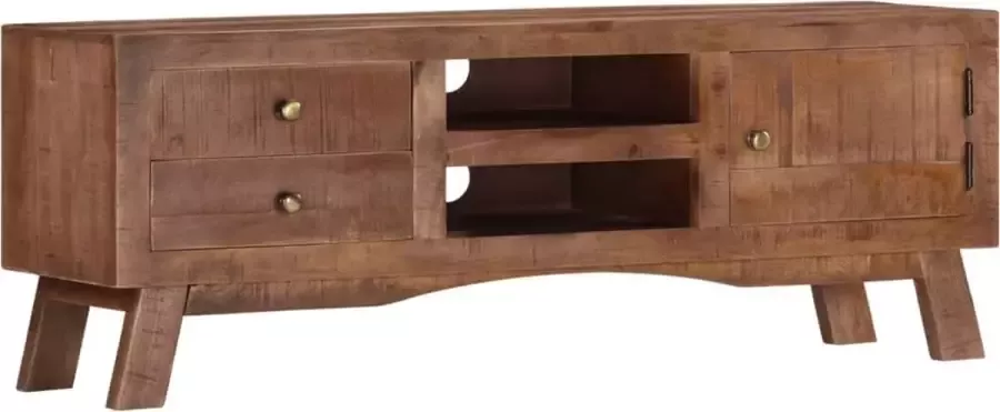 VidaLife Tv-meubel 110x30x40 cm ruw mangohout
