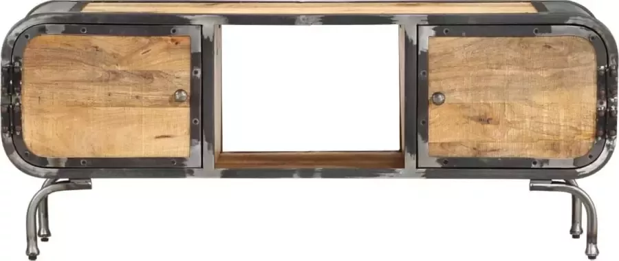 VidaLife Tv-meubel 110x30x42 cm massief mangohout