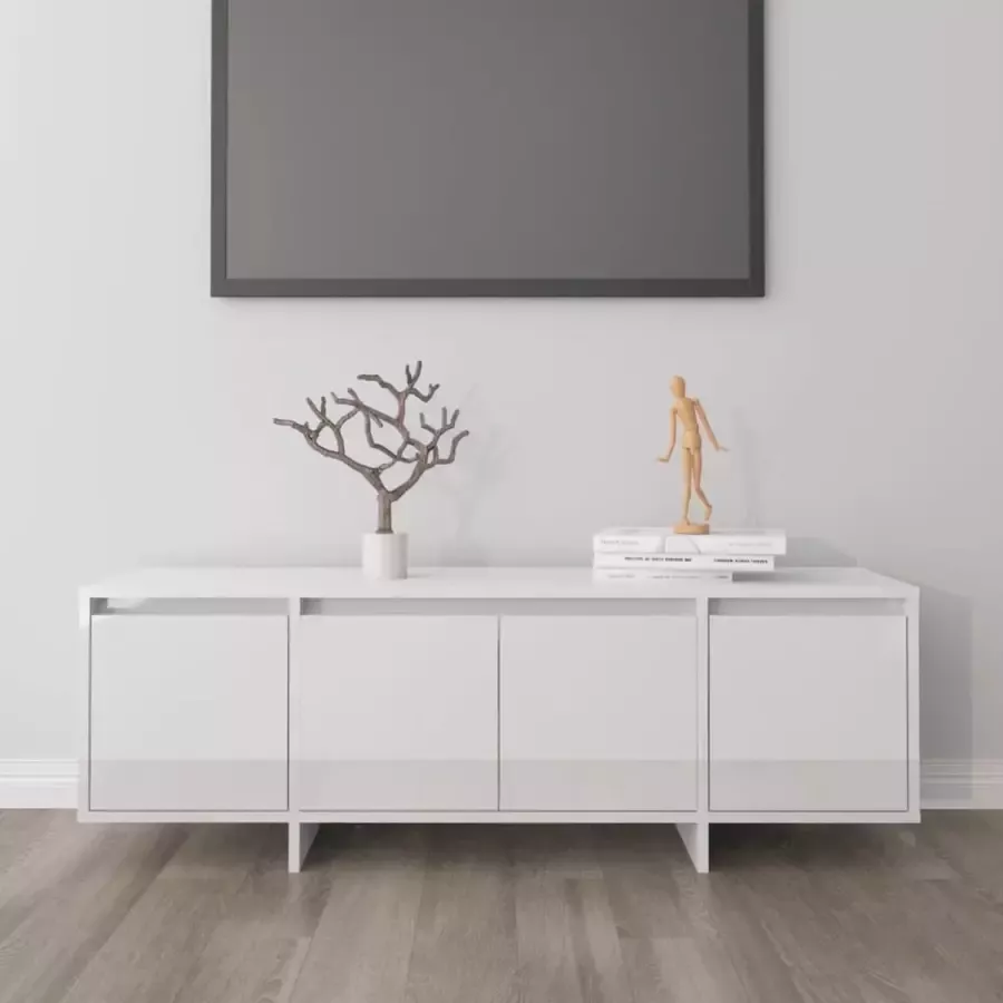 VidaLife Tv-meubel 120x30x40 5 cm spaanplaat hoogglans wit
