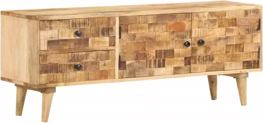 VidaLife Tv-meubel 120x30x45 cm massief mangohout
