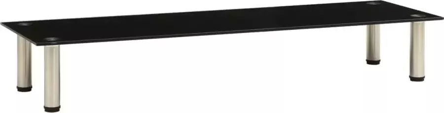 VidaLife Tv-meubel 120x35x17 cm gehard glas zwart