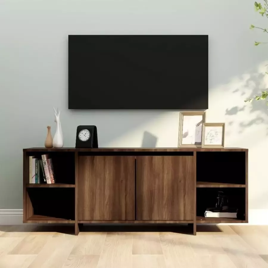 VidaLife Tv-meubel 130x35x50 cm spaanplaat bruineikenkleurig