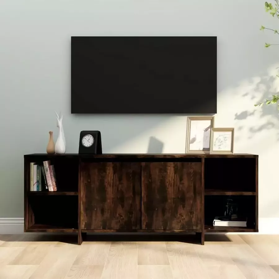 VidaLife Tv-meubel 130x35x50 cm spaanplaat gerookt eikenkleurig