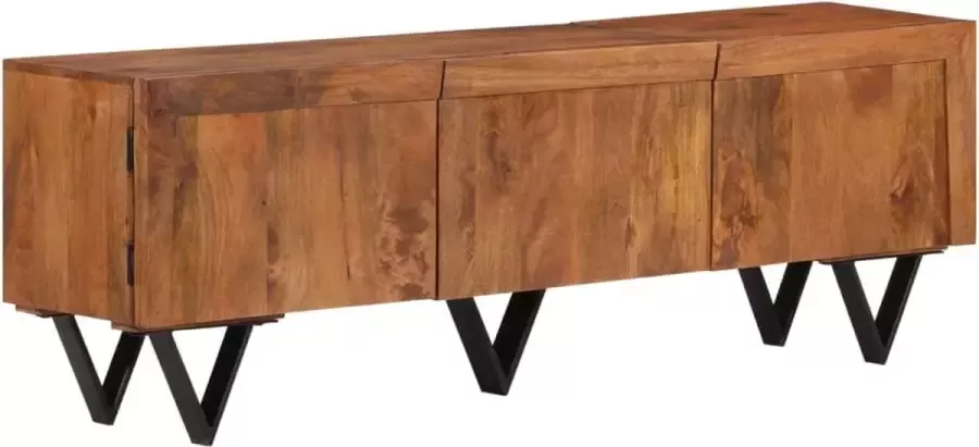 VidaLife Tv-meubel 140x30x46 cm massief mangohout
