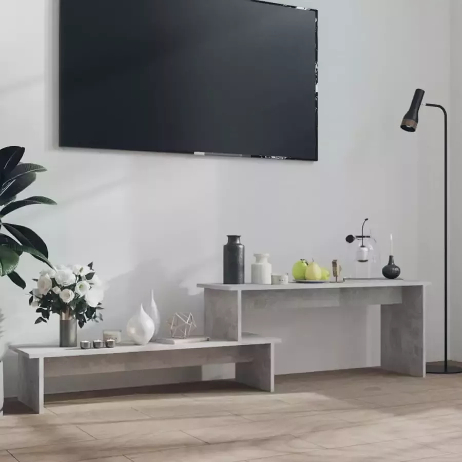 VidaLife Tv-meubel 180x30x43 cm spaanplaat betongrijs