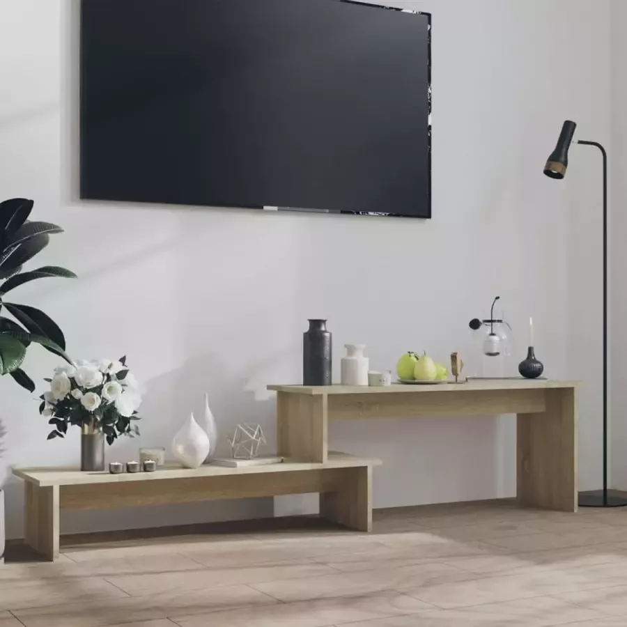 VidaLife Tv-meubel 180x30x43 cm spaanplaat sonoma eikenkleurig