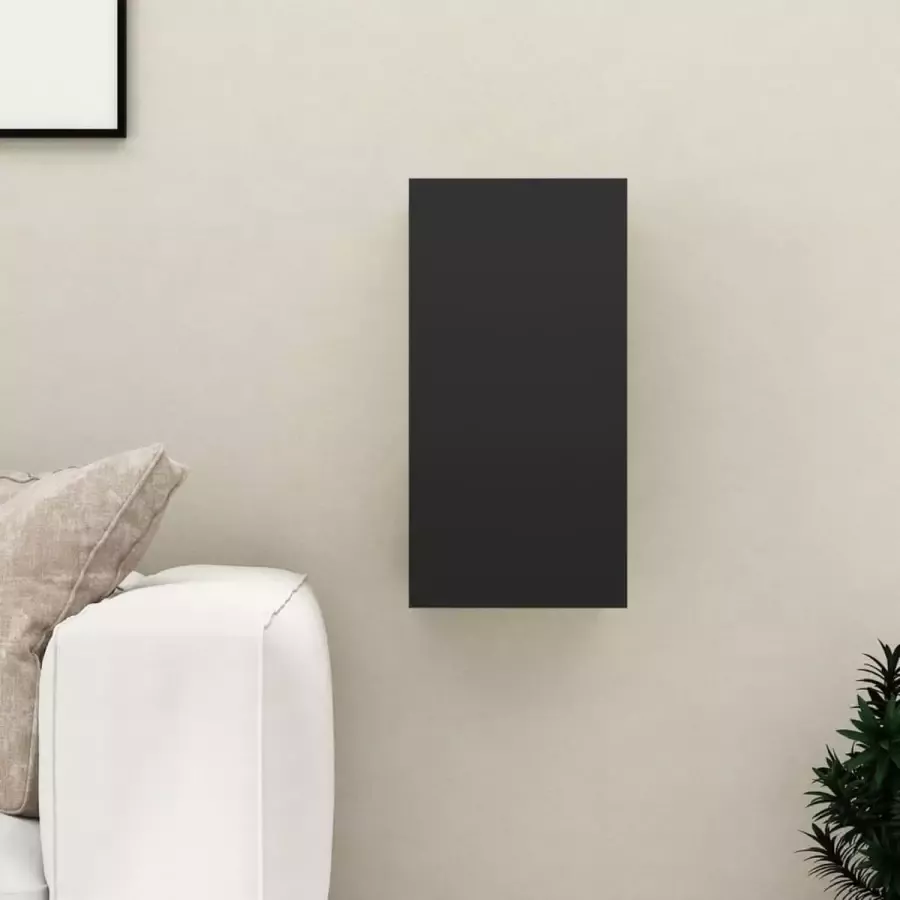 VidaLife Tv-meubel 30 5x30x60 cm spaanplaat zwart