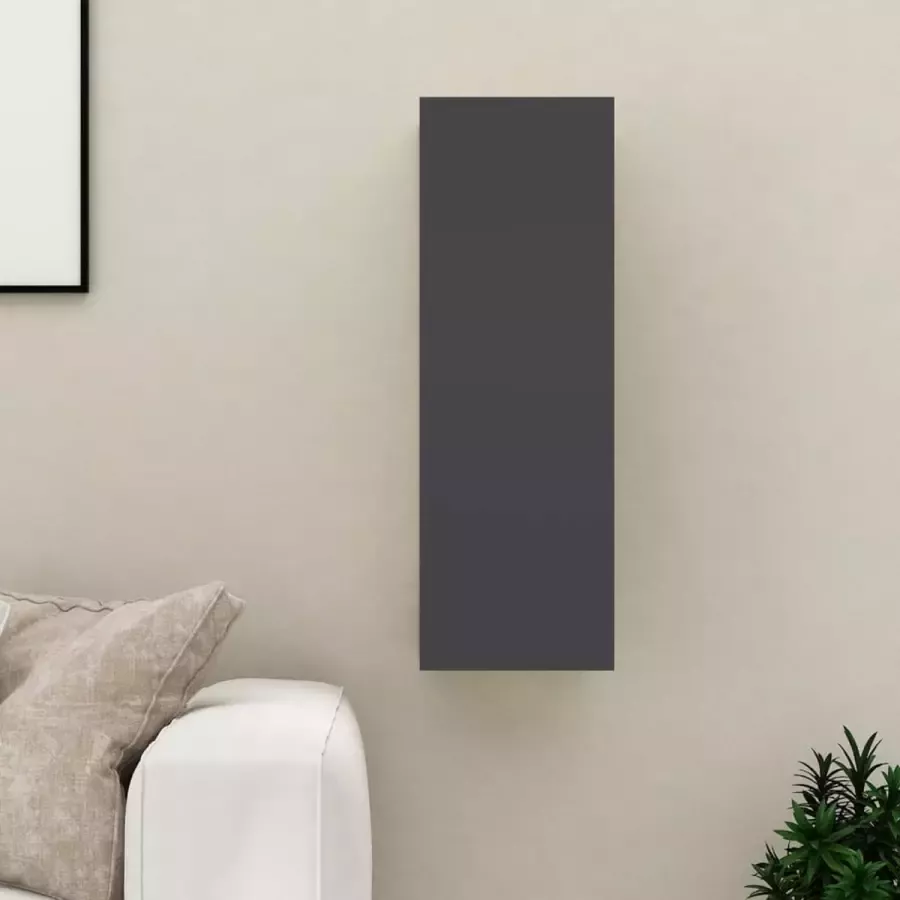 VidaLife Tv-meubel 30 5x30x90 cm spaanplaat grijs