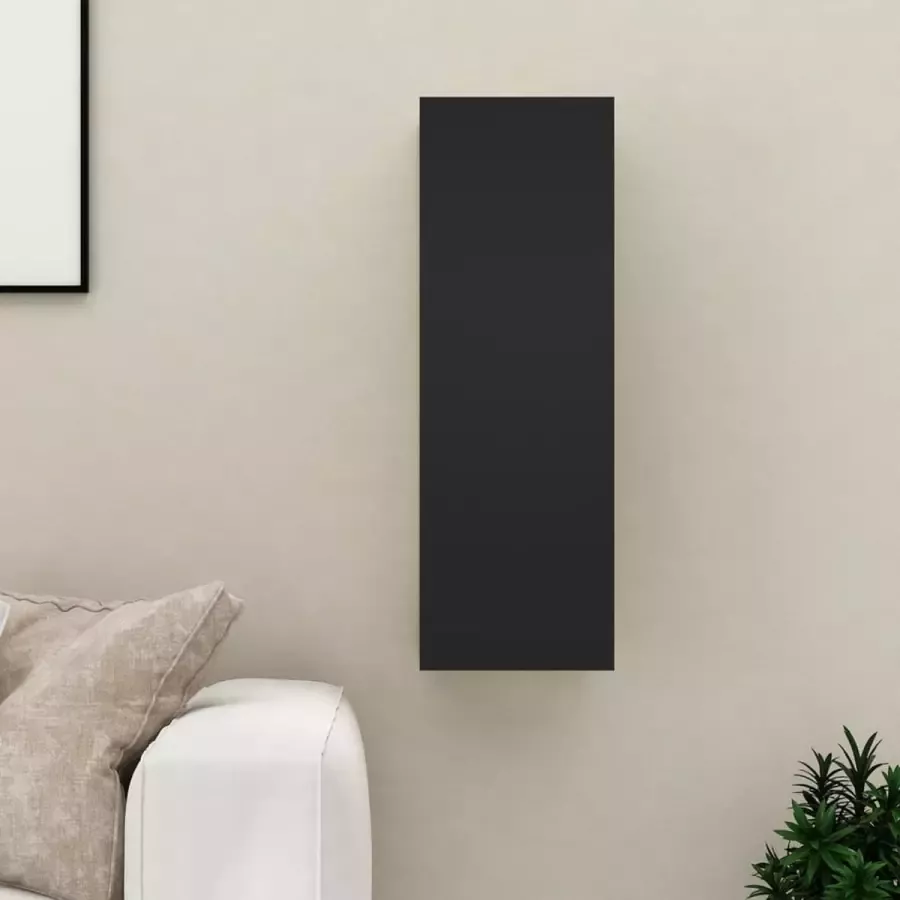 VidaLife Tv-meubel 30 5x30x90 cm spaanplaat zwart