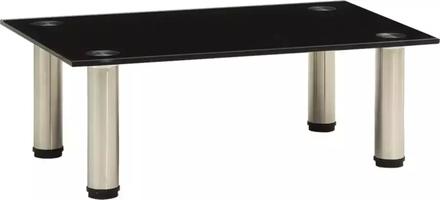 VidaLife Tv-meubel 40x35x17 cm gehard glas zwart
