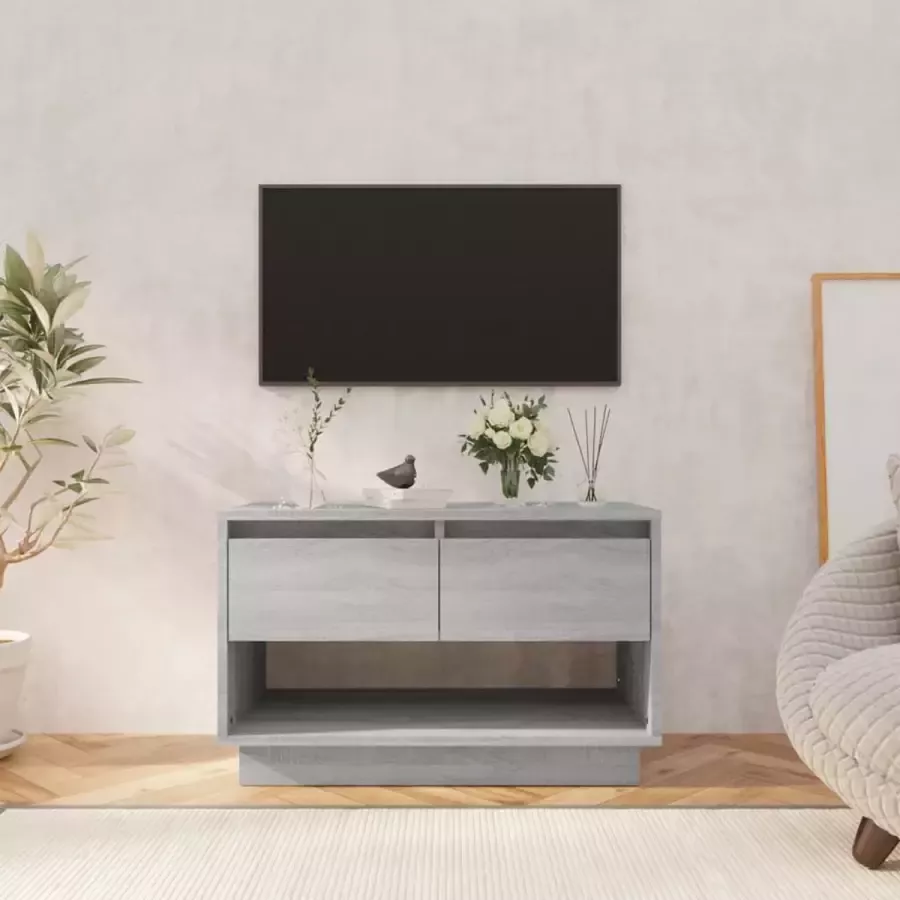 VidaLife Tv-meubel 70x41x44 cm spaanplaat grijs sonoma eikenkleurig