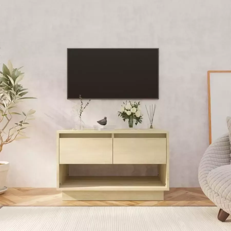 VidaLife Tv-meubel 70x41x44 cm spaanplaat sonoma eikenkleurig