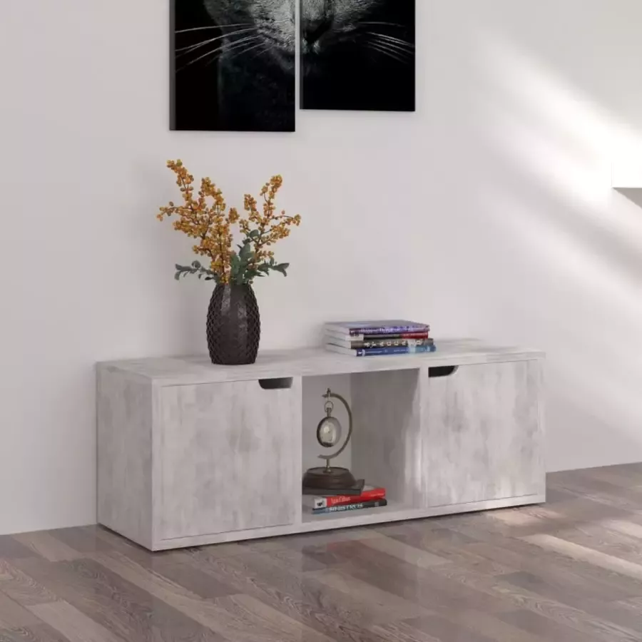 VidaLife Tv-meubel 88 5x27 5x30 5 cm spaanplaat betongrijs