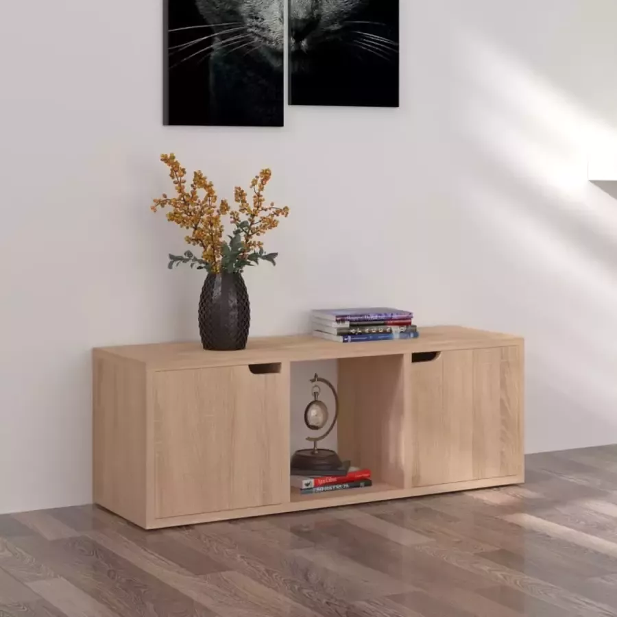 VidaLife Tv-meubel 88 5x27 5x30 5 cm spaanplaat sonoma eikenkleurig