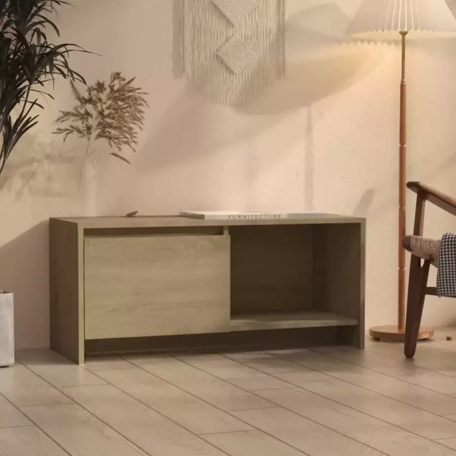VidaLife Tv-meubel 90x35x40 cm spaanplaat sonoma eikenkleurig
