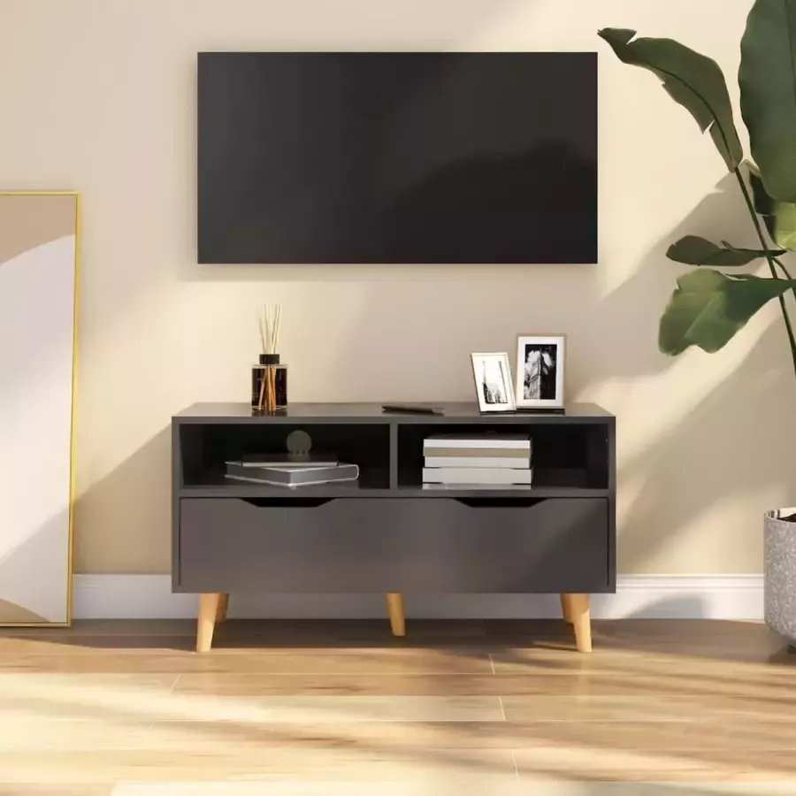 VidaLife Tv-meubel 90x40x48 5 cm spaanplaat grijs