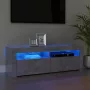VidaLife Tv-meubel met LED-verlichting 120x35x40 cm betongrijs - Thumbnail 3
