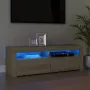 VidaLife Tv-meubel met LED-verlichting 120x35x40 cm sonoma eikenkleurig - Thumbnail 3