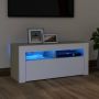 VidaLife Tv-meubel met LED-verlichting 90x35x40 cm wit sonoma eikenkleur - Thumbnail 1