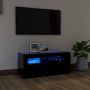 VidaLife Tv-meubel met LED-verlichting 90x35x40 cm zwart - Thumbnail 2