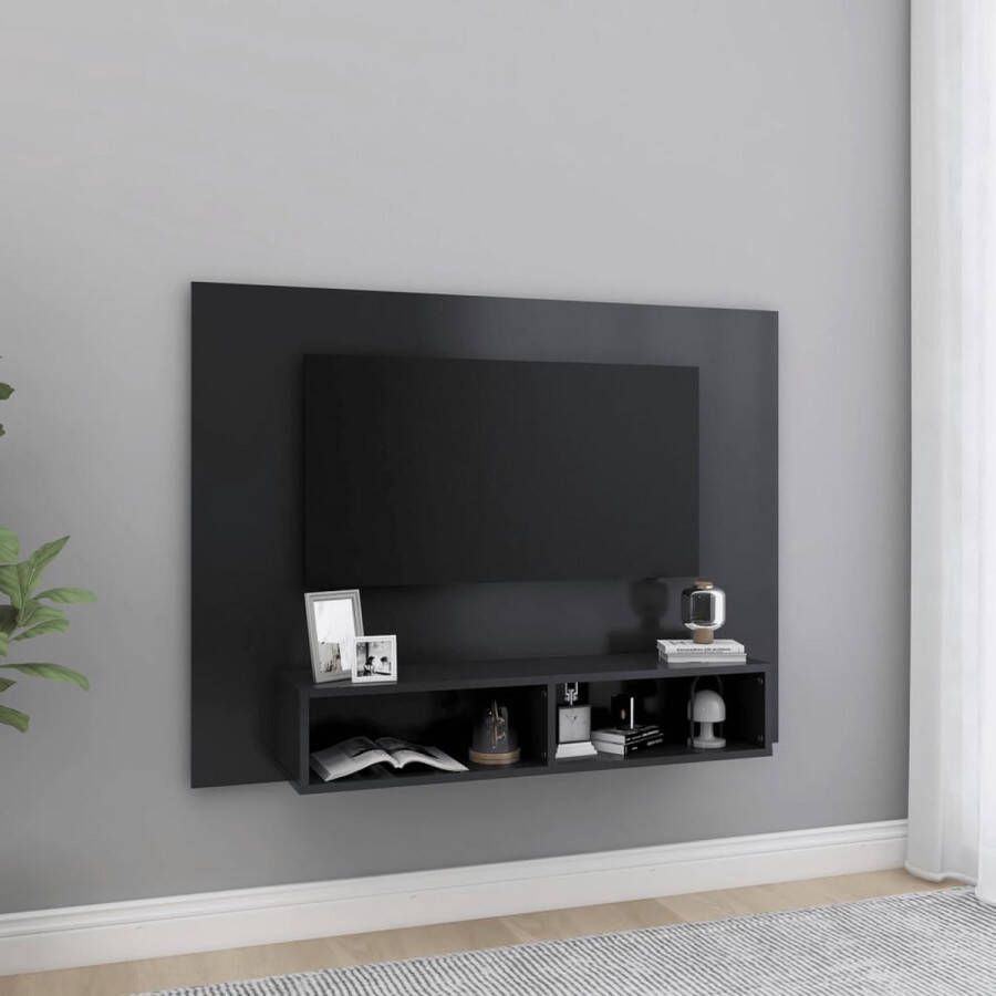 VidaLife Tv-wandmeubel 120x23 5x90 cm spaanplaat grijs