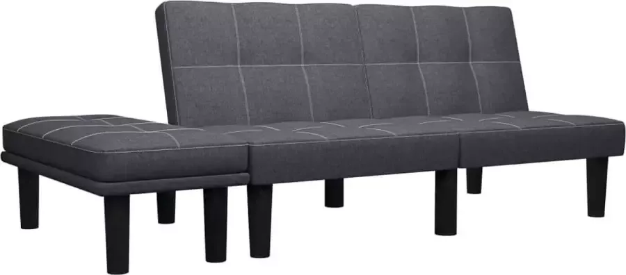 VidaLife Tweezitsbank stof donkergrijs - Foto 5