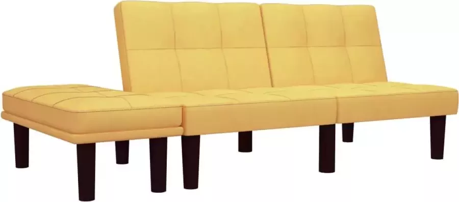 VidaLife Tweezitsbank stof geel - Foto 4