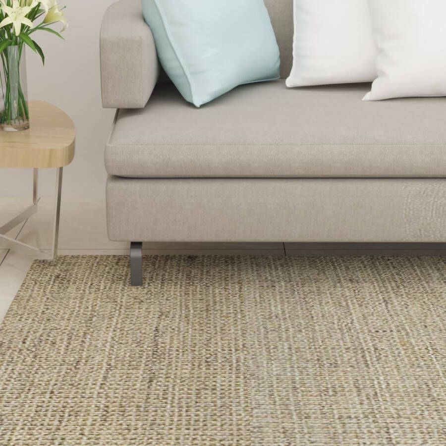 VidaLife Vloerkleed 100x200 cm natuurlijk sisal taupe