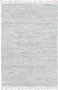 VidaLife Vloerkleed chindi handgeweven 80x160 cm leer lichtgrijs - Thumbnail 1