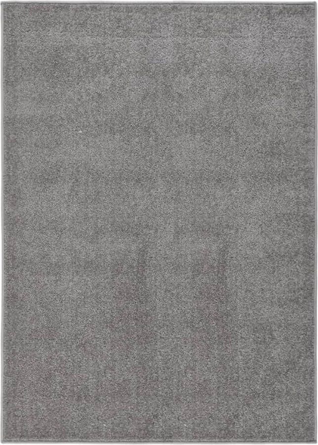 VidaLife Vloerkleed kortpolig 120x170 cm grijs