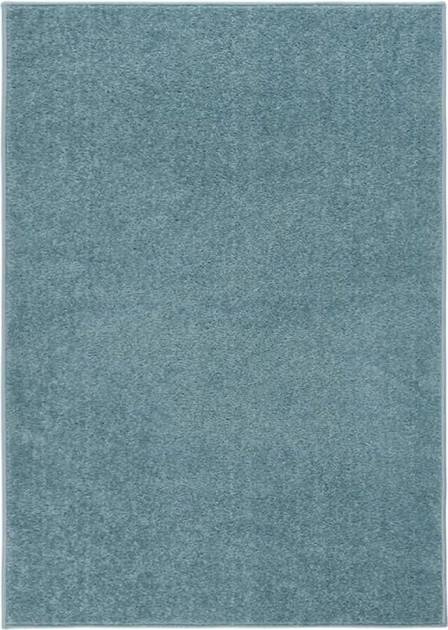 VidaLife Vloerkleed kortpolig 140x200 cm blauw