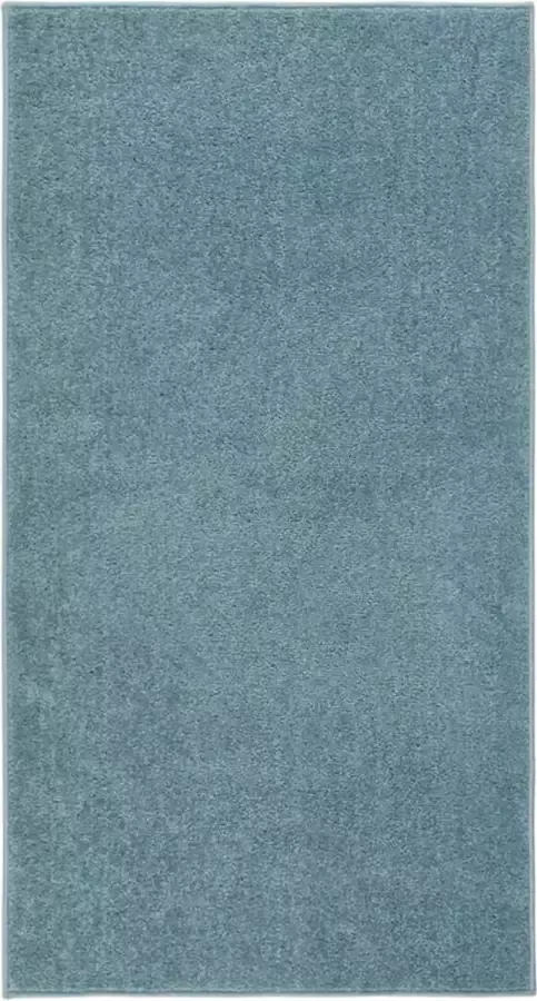 VidaLife Vloerkleed kortpolig 80x150 cm blauw