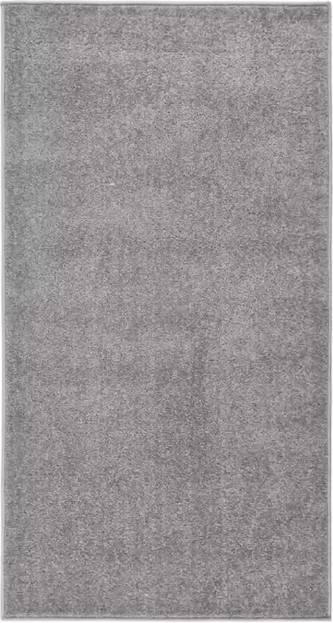 VidaLife Vloerkleed kortpolig 80x150 cm grijs