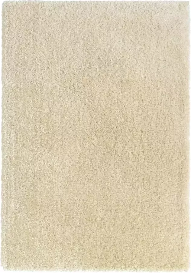 VidaLife Vloerkleed shaggy hoogpolig 50 mm 120x170 cm beige