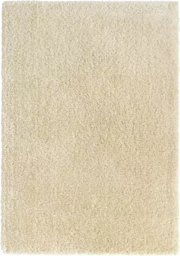 VidaLife Vloerkleed shaggy hoogpolig 50 mm 140x200 cm beige