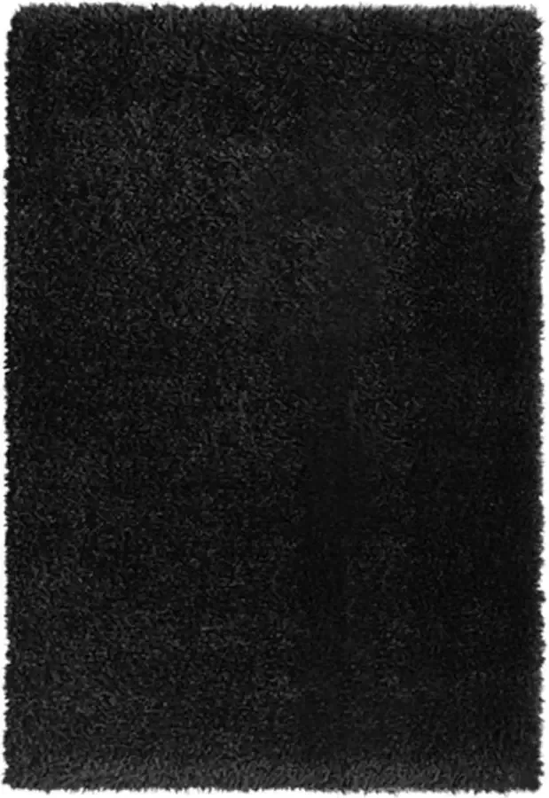VidaLife Vloerkleed shaggy hoogpolig 50 mm 160x230 cm zwart