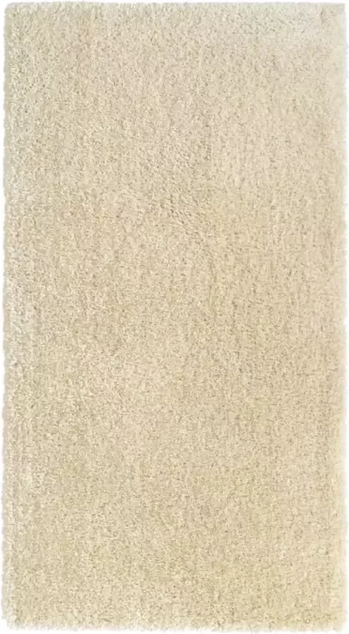 VidaLife Vloerkleed shaggy hoogpolig 50 mm 80x150 cm beige