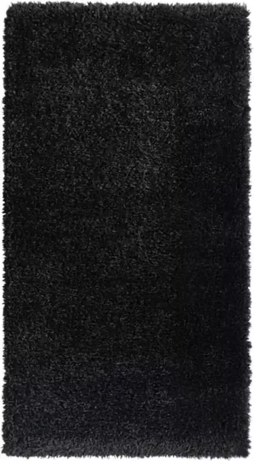VidaLife Vloerkleed shaggy hoogpolig 50 mm 80x150 cm zwart