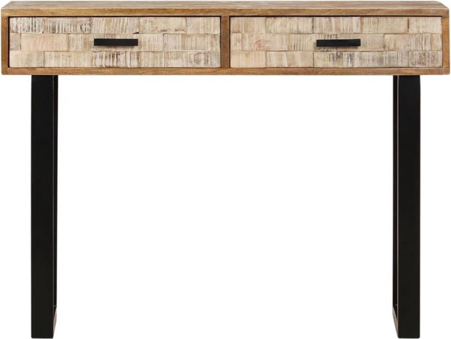 VidaLife Wandtafel 100x30x75 cm massief mangohout