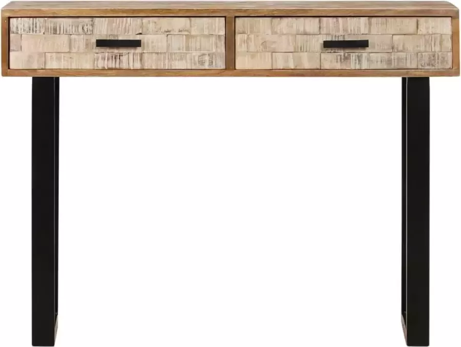 VidaLife Wandtafel 100x30x75 cm massief mangohout