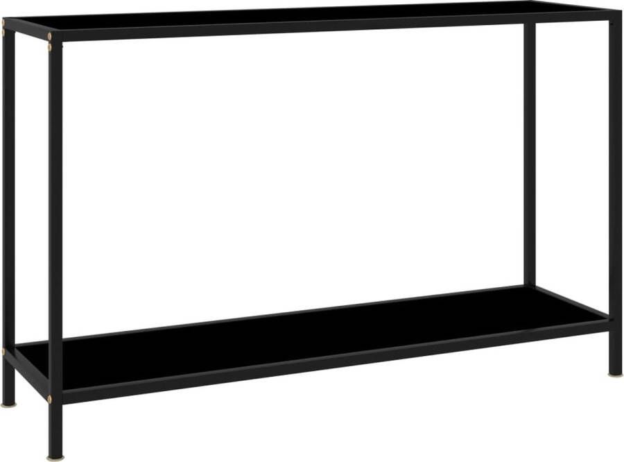 VidaLife Wandtafel 120x35x75 cm gehard glas zwart