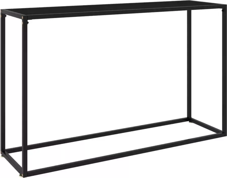 VidaLife Wandtafel 120x35x75 cm gehard glas zwart