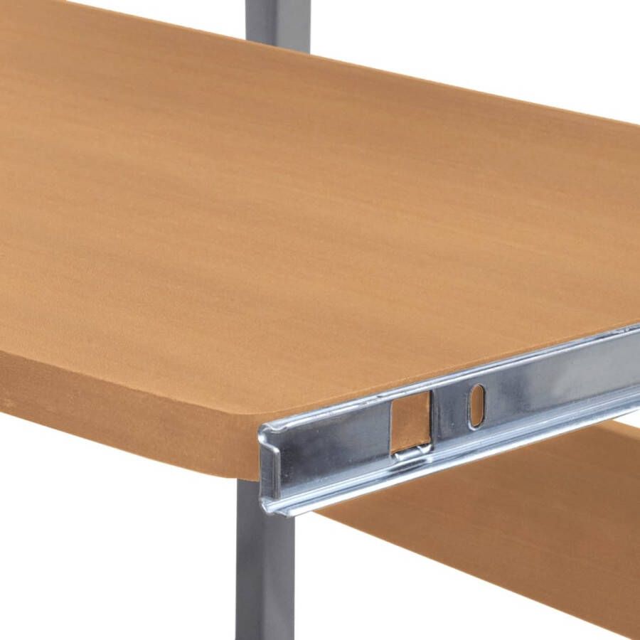 VidaXL -2-delige-computer-bureauset-(bruin)