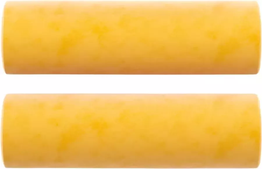 VidaXL 2-delige Loungeset met sierkussens en kussens fluweel geel